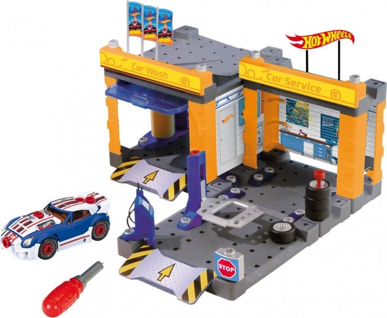 Klein Stacja obsługi Hot Wheels z myjnią i samochodem do skręcania (GXP-665128)