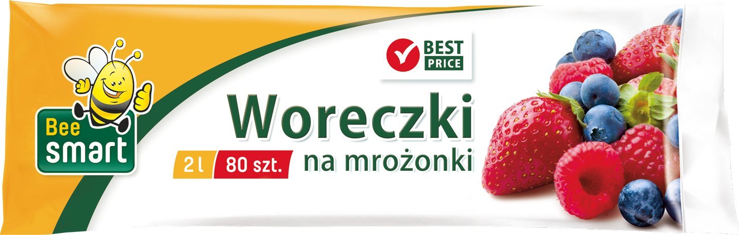 Paclan Woreczki worki torebki na mrożonki 2000ml 80sztuk