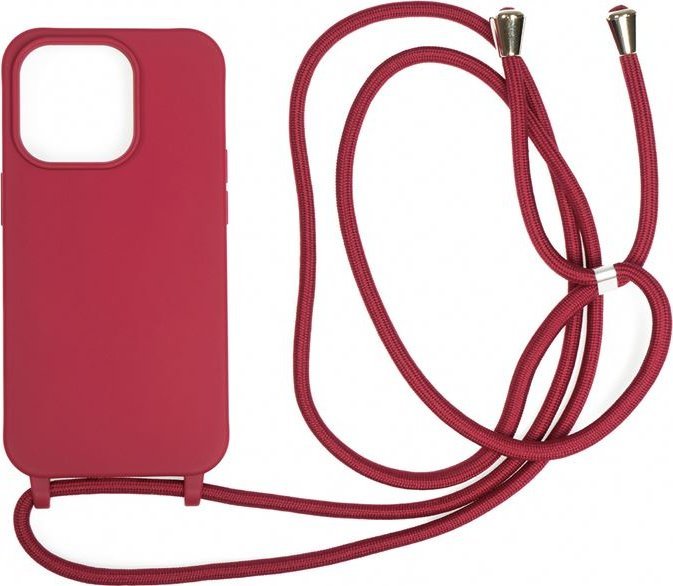 Mobile Origin Lanyard Case - Etui ze smyczą, cherry do iPhone 14 Pro