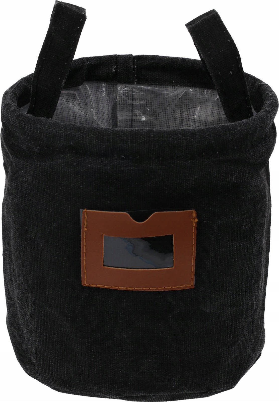 Home Styling Collection Kosz materiałowy z okienkiem oraz uchwytami, Ø 16 cm