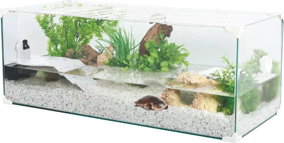ZOLUX Aquaterrarium dla żółwi wodnych KARAPAS AQUA PRO 80 cm białe