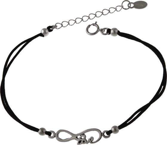 Lovrin Srebrna bransoletka 925 sznurkowa ósemka 1,2g