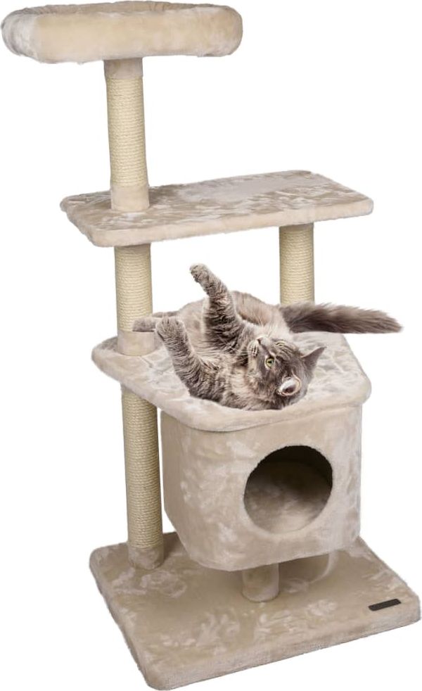 Flamingo FLAMINGO Drapak dla kota Norma, beżowy, 72x50x130 cm