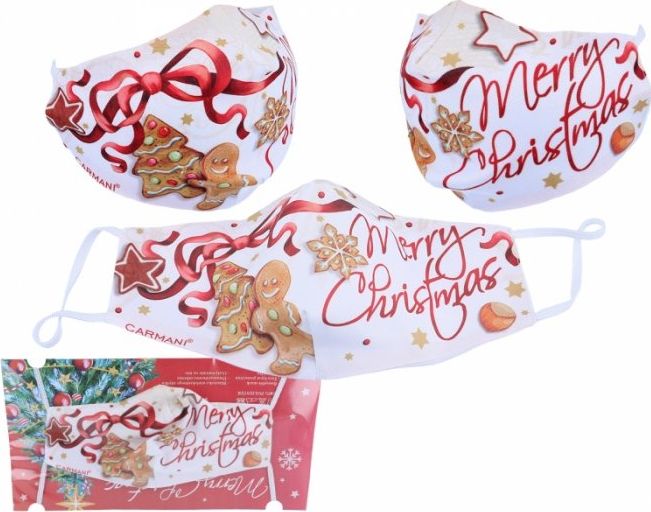 Carmani Maseczka ochronna - Świąteczna dekoracja (CARMANI)