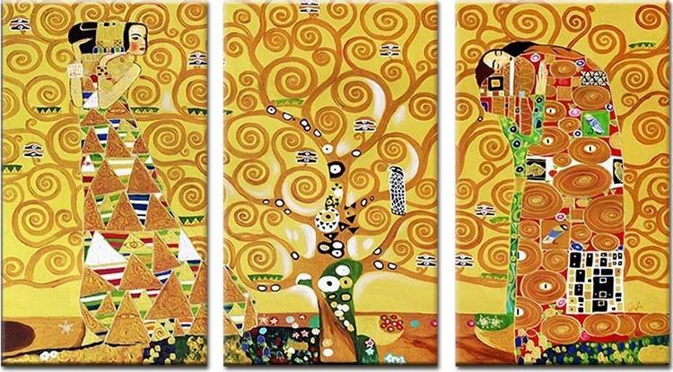ART-POL Obraz olejny ręcznie malowany Gustav Klimt Drzewo życia kopia