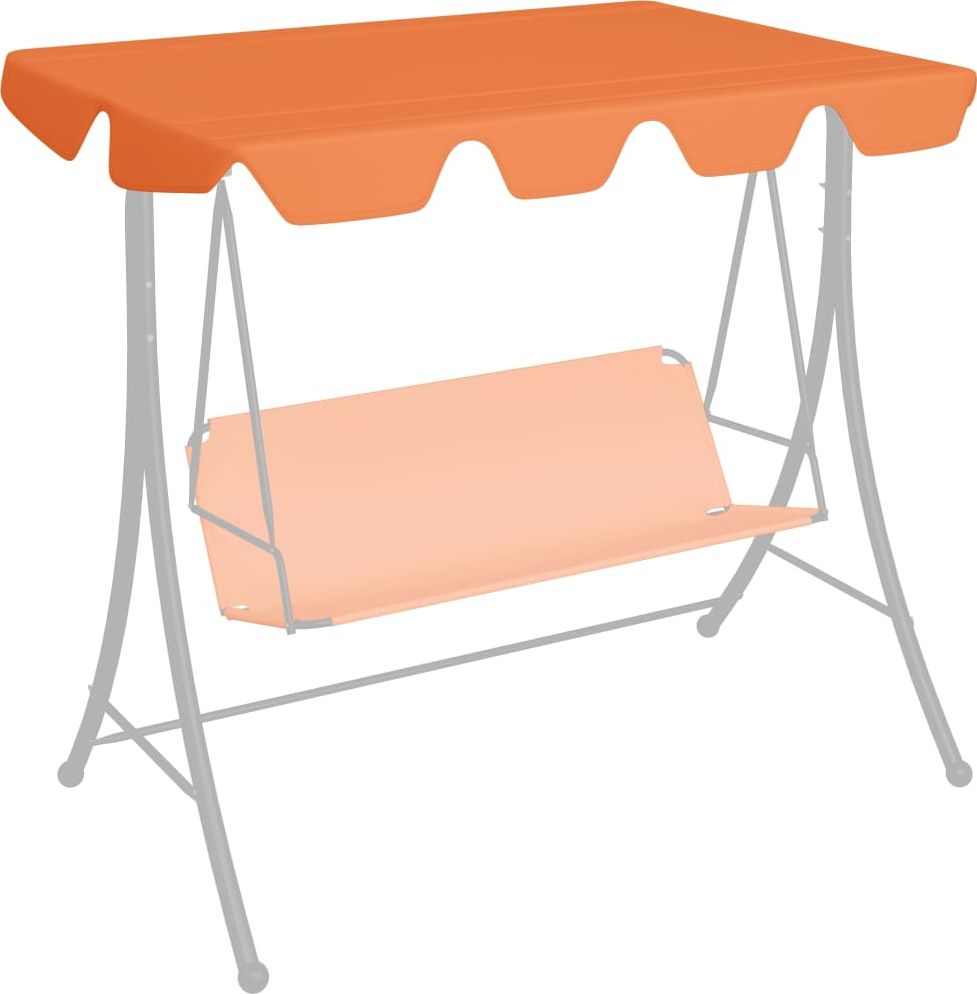 vidaXL Zadaszenie huśtawki ogrodowej, pomarańcz, 226x186 cm, 270 g/m (312092)