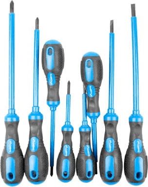Lanberg śrubokręty 8 sztuk z magnesem 4x krzyżakowe 4x płaskie (NT-0802)