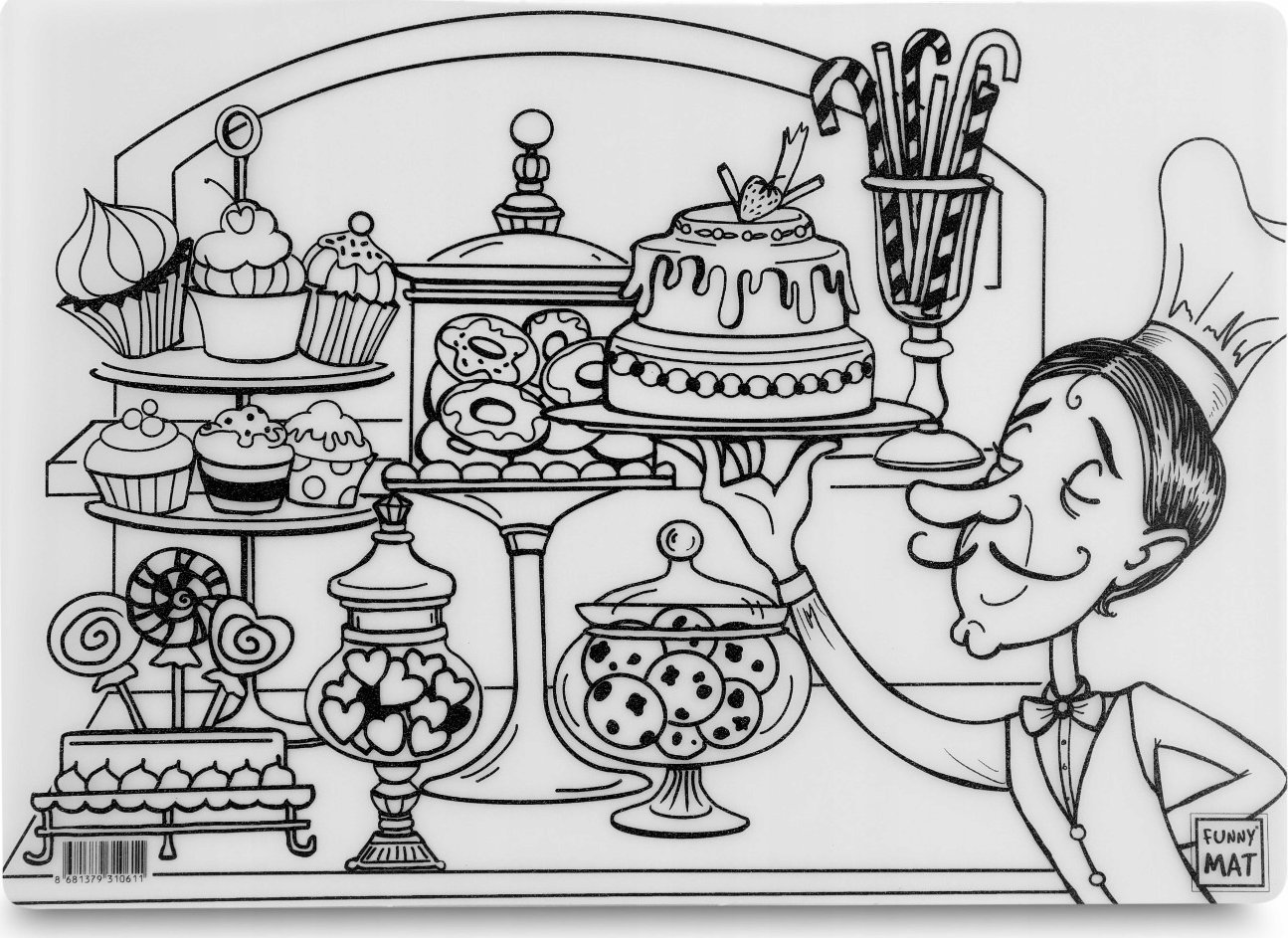 vidaXL Mata transparentna Cukiernia Funna Mat STRIGO