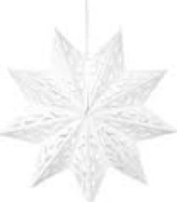 Springos Gwiazda papierowa 50 cm biały