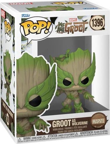 Funko POP I am Groot 1396 Groot as Wolverine
