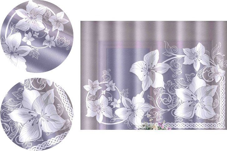 Firanka Lilie 240 x 150 cm DomoweTekstylia | WN278L 150