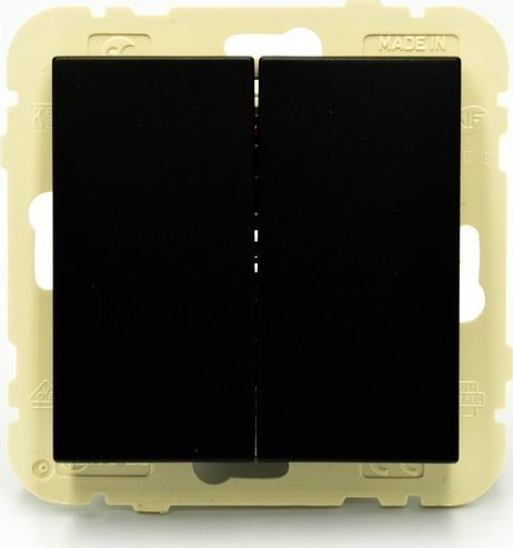 Efapel EFAPEL LOGUS90 ŁĄCZNIK SERYJNY 2-BIEGUNOWY CZARNY 90061 KWPM