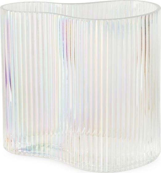 Eurofirany SZKLANY WAZON DEKORACYJNY ARDA (03) 16X12X15 CM TRANSPARENTNY