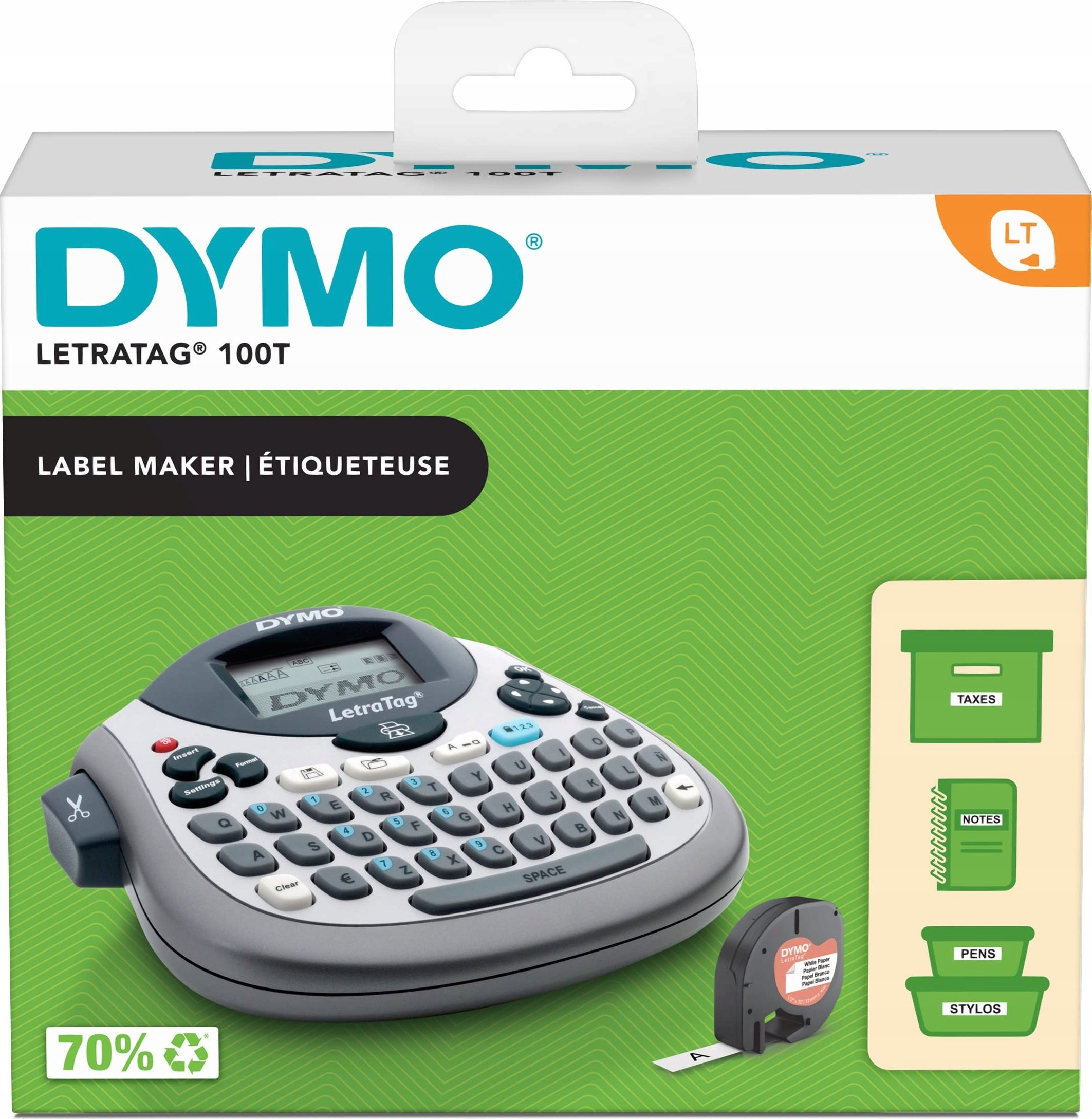 Drukarka etykiet Dymo DYMO LetraTag LT-100T Tischgerät QWERTY-Tastatur