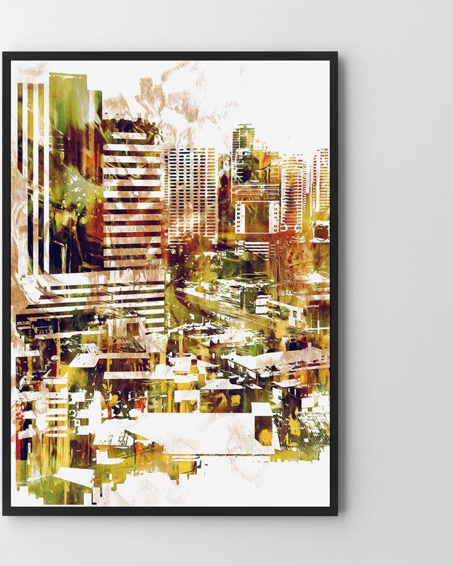 Hog Studio Plakat Lime (Płótno 80x120cm)