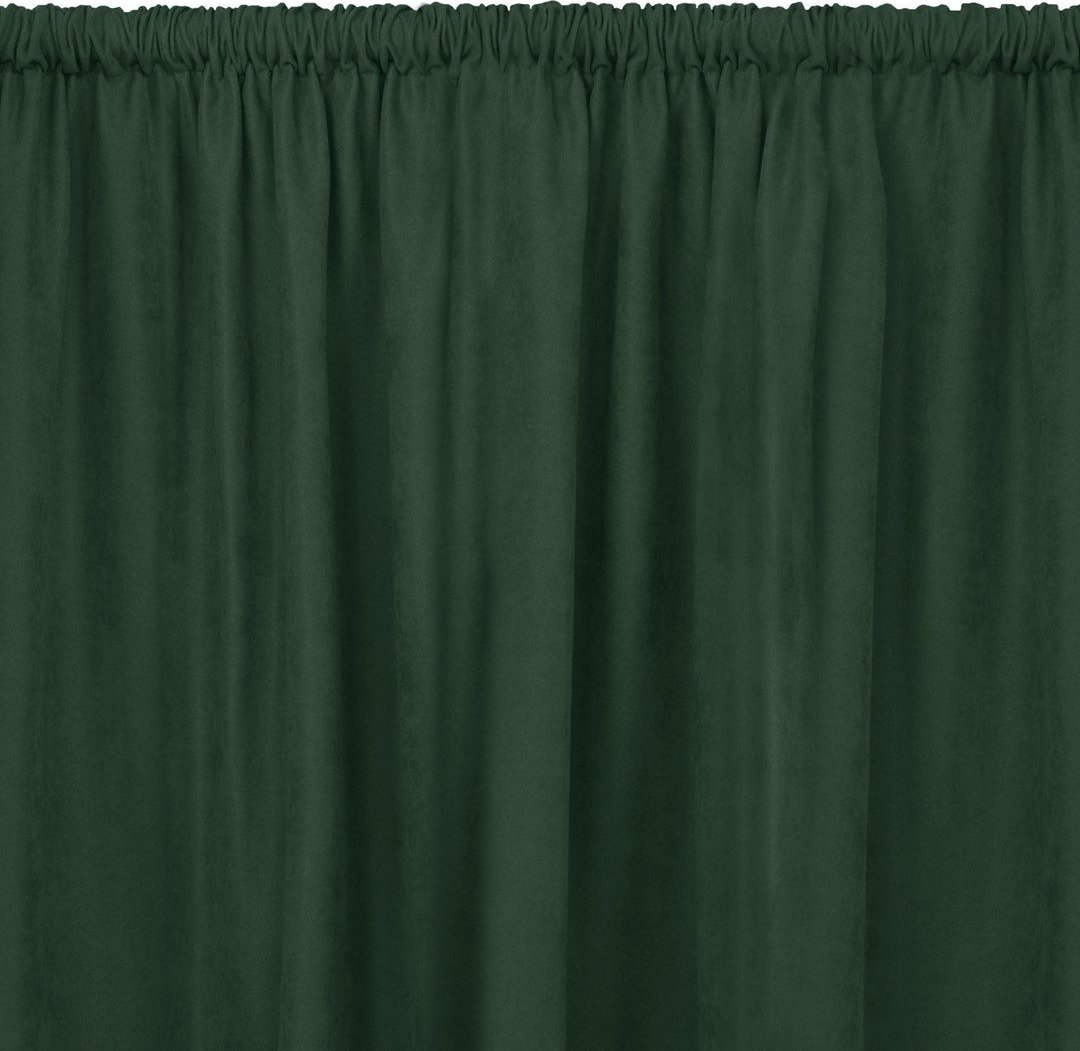 Homede Zasłona MILANA butelkowa zieleń szenila 280x175 HOMEDE