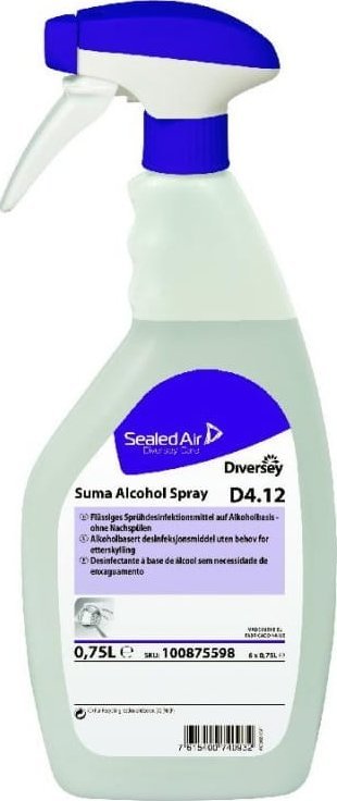 Diversey Suma Alkohol Spray D4.12 Płyn do dezynfekcji - DIVERSEY
