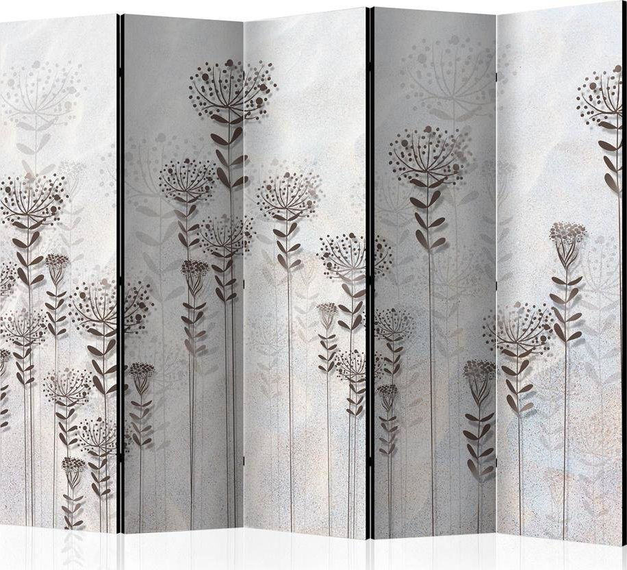 Artgeist Parawan 5-częściowy - Zimowy ogród II [Room Dividers] uniwersalny