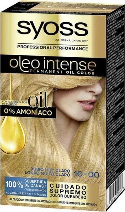 Syoss Trwała Koloryzacja Olio Intense Syoss N 10,00 Blond Super Jasny