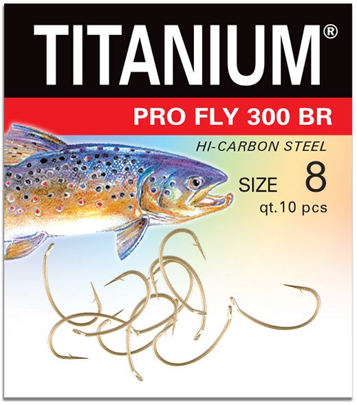 Robinson Haczyk Titanium Pro Fly 300BR r. 8, 10 szt. (02-P-300BR-08)