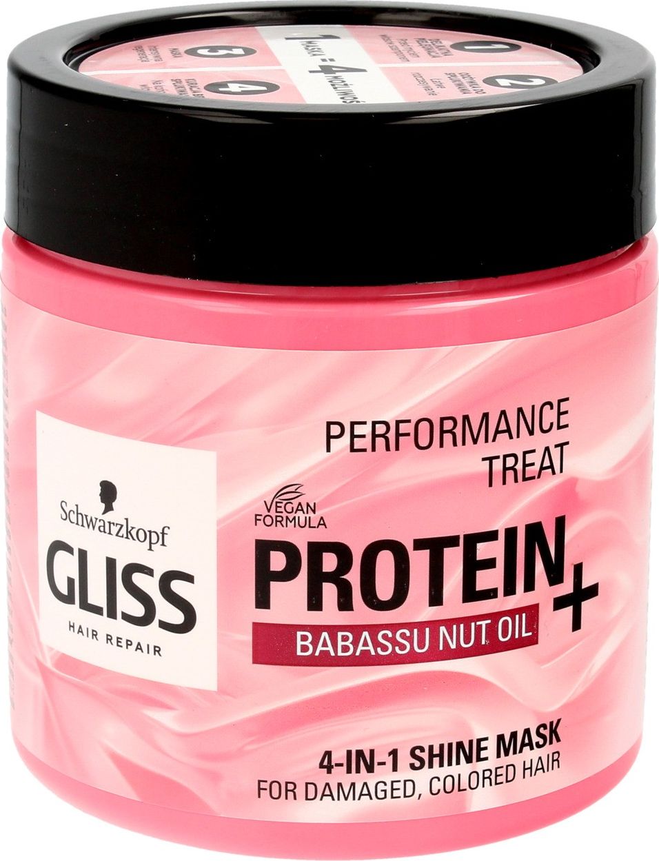 Schwarzkopf Gliss Hair Repair Protein+ Maska do włosów 4in1 nabłyszczająca Babassu Nut Oil 400ml