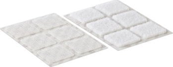 Velcro Samoprzylepny rzep VELCRO z haczykami i pętelkami 25 mm x 25 mm x 24 zestawy biały