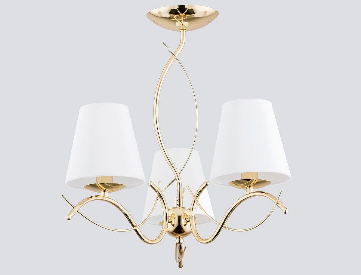 Lampa wisząca Alfa Monza Gold żyrandol 3-punktowy złoty 27613 Alfa