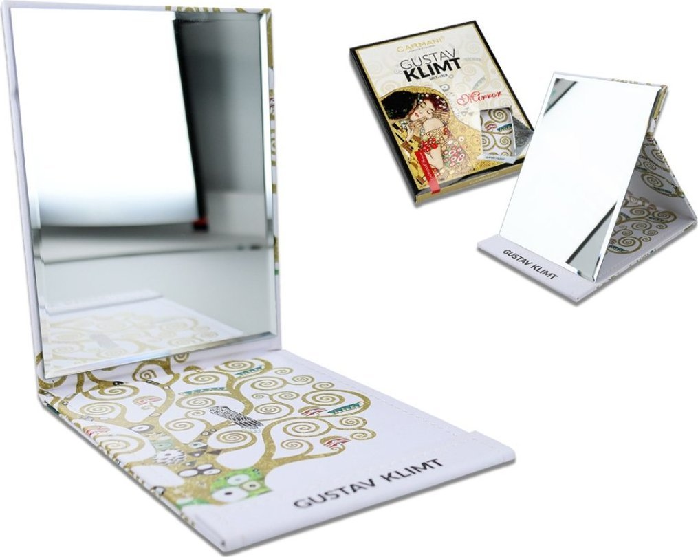 Lusterko kosmetyczne Carmani Lusterko w etui - G. Klimt, Drzewo życia, białe tło (CARMANI)