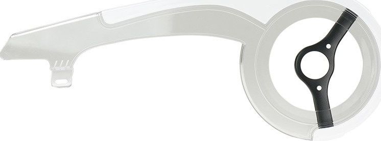 Osłona łańcucha Jaguar PC/ABS na mechanizm 38 zębów, z uchwytem uniwersalny