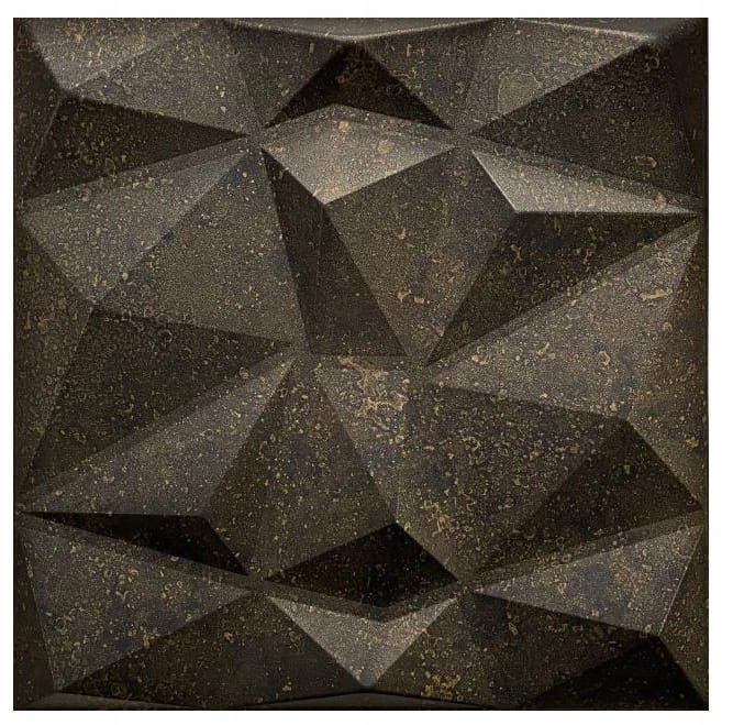 Panele ścienne dekoracyjne 50x50 cm opakowanie 8 sztuk antracytowe