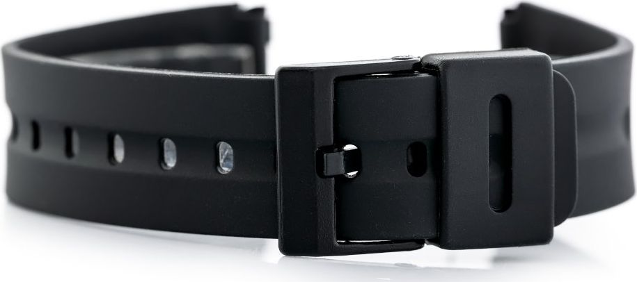 Pasek gumowy do zegarka - model 4 czarny - 22mm uniwersalny