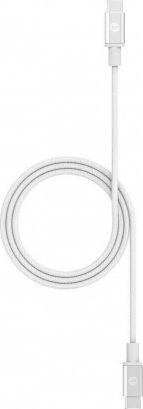 Kabel USB Zagg USB-C - USB-C 1.5 m Biały (MPH048WHT)