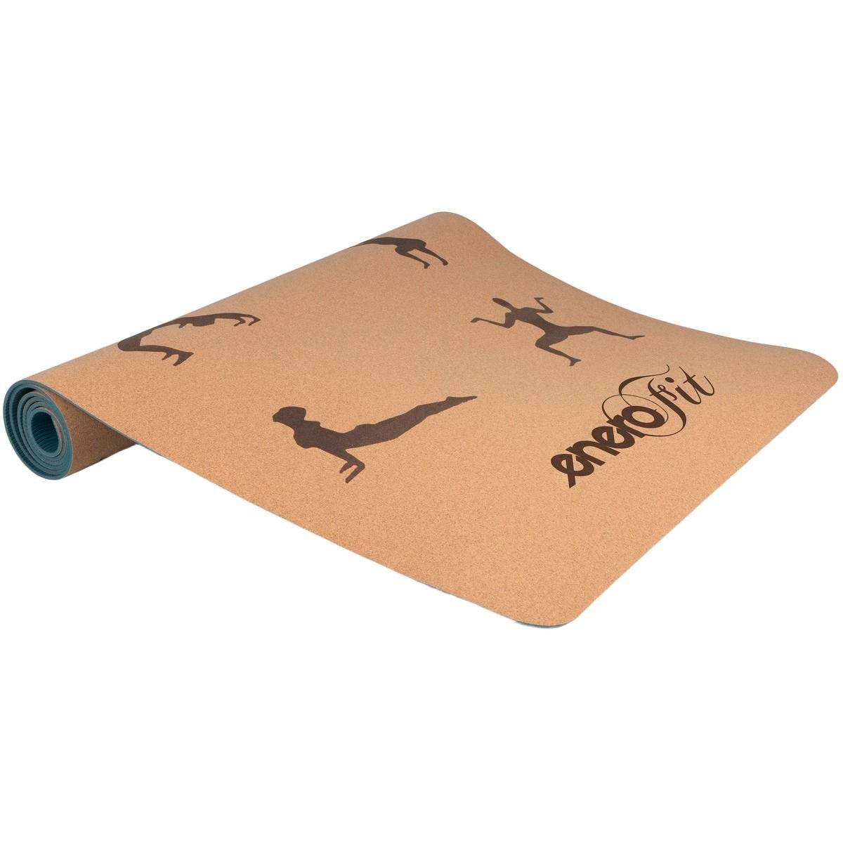 KORKOWA MATA DO ĆWICZEŃ JOGI 183x61x0.4CM ENERO FIT