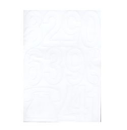 ARTDRUK Cyfry samoprzylepne 8 cm białe