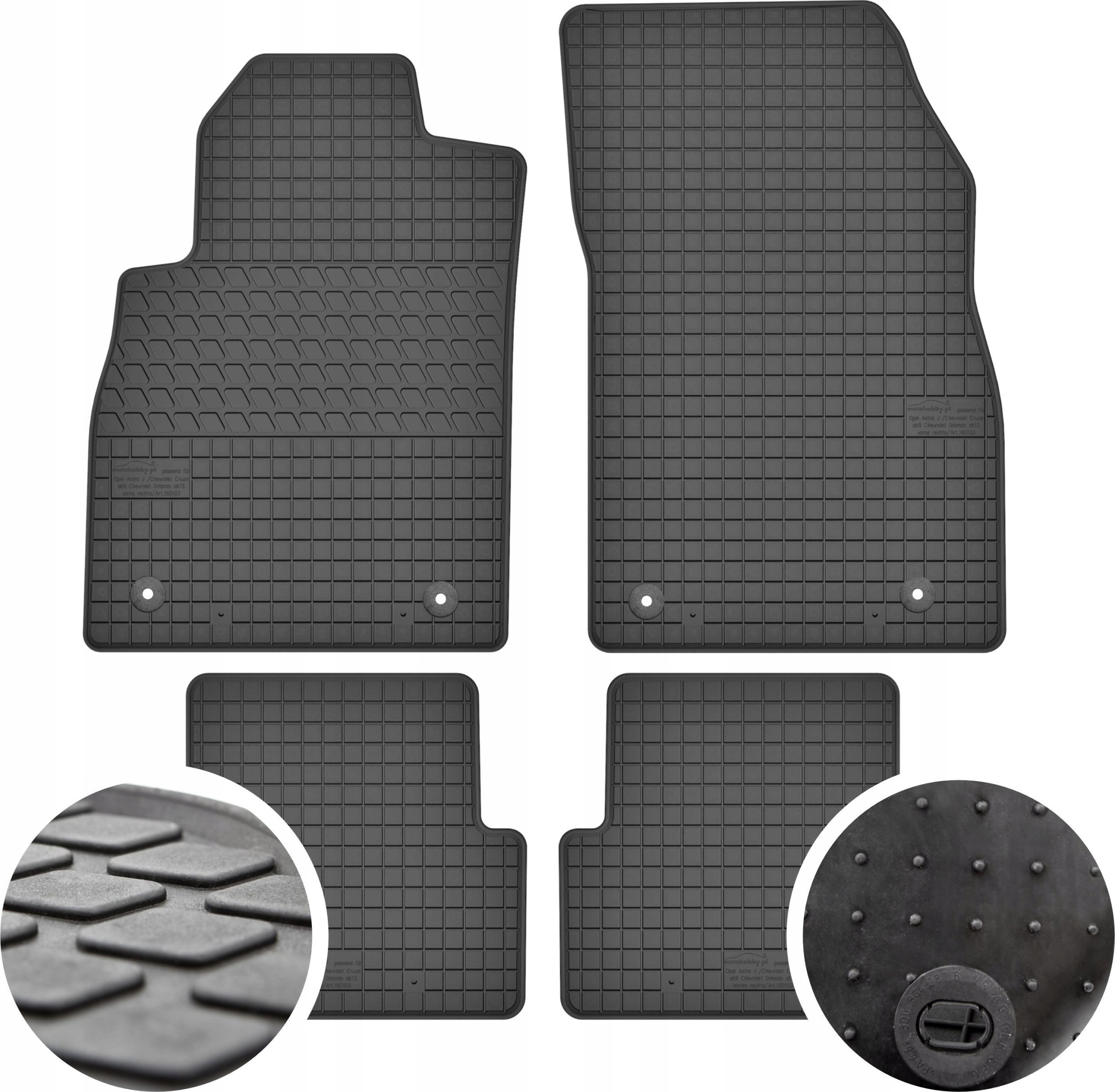 GeyerHosaja Dywaniki gumowe do Opel Astra J