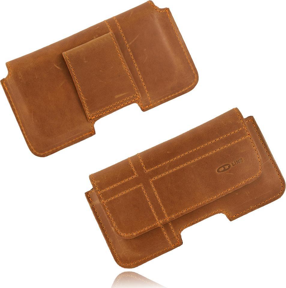 OrTech Etui kabura do Motorola moto e30 saszetka na pasek skóra