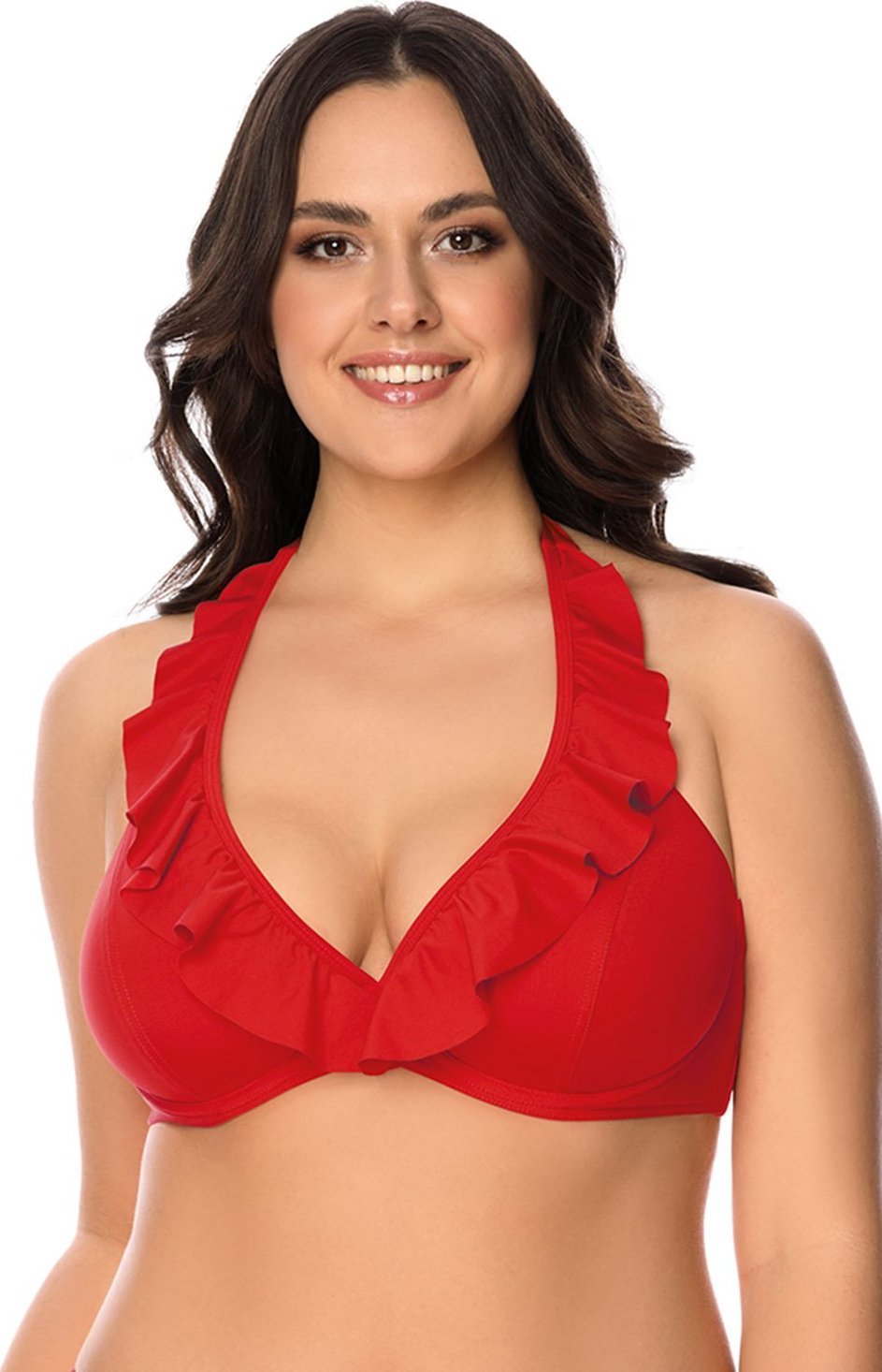 Vivisence Vivisence 3220 czerwony 75E Kostium kąpielowy biustonosz miękki