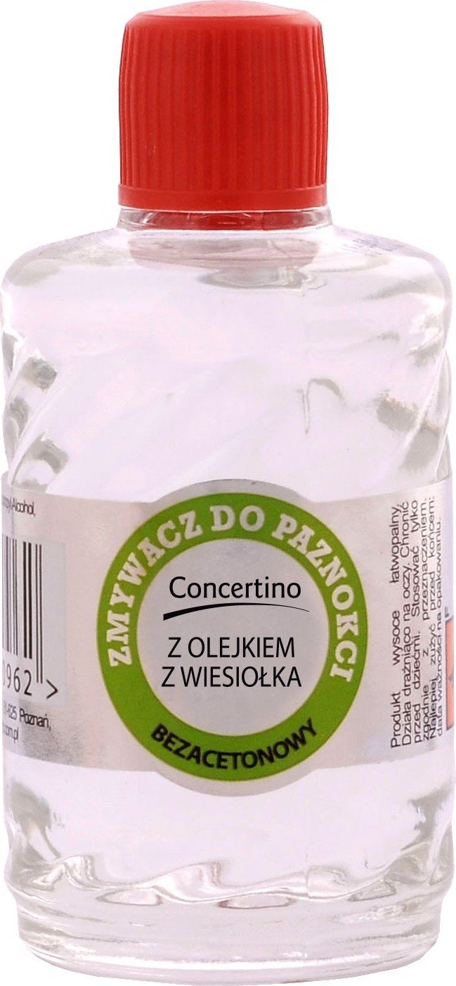 Concertino Zmywacz do paznokci z olejkiem z wiesiołka - bez acetonu 50ml
