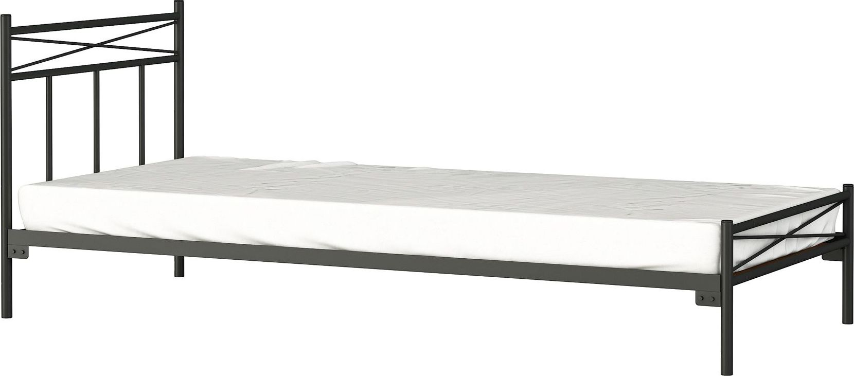 Elior Łóżko jednoosobowe metalowe Boston 90x200 - 17 kolorów