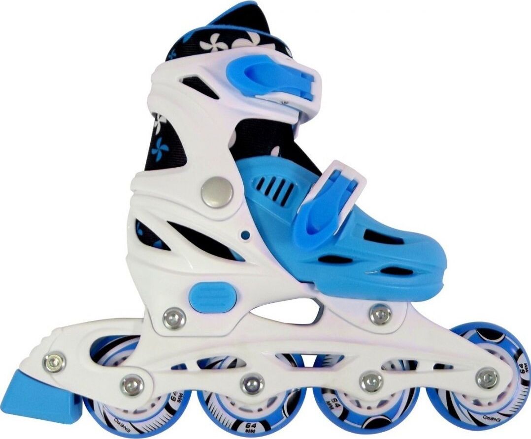 Rolki Enero 4w1 z wymienną płozą regulowane niebieskie r. 34-37