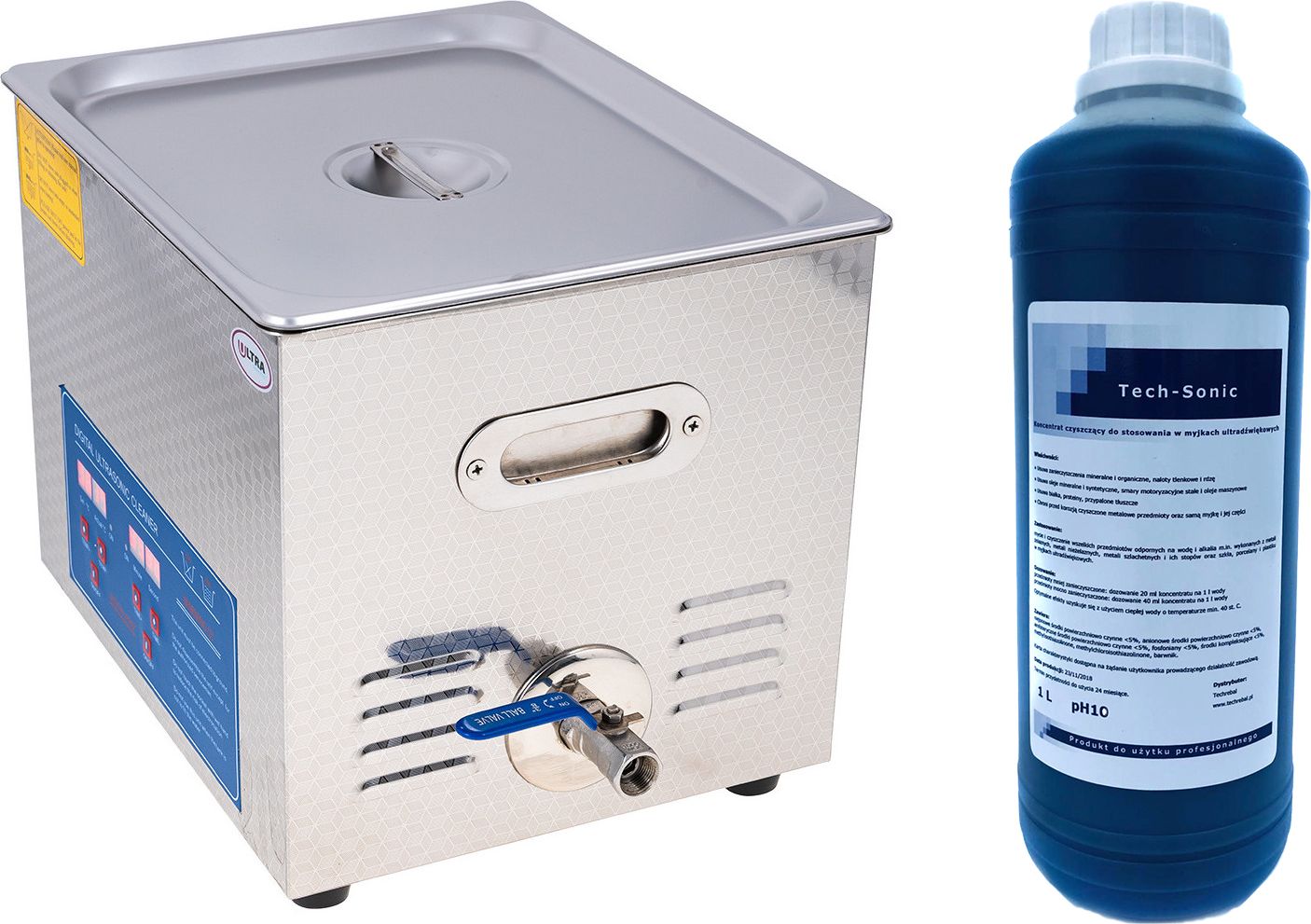 Techrebal Myjka ultradźwiękowa LY-40A + Techsonic 1L