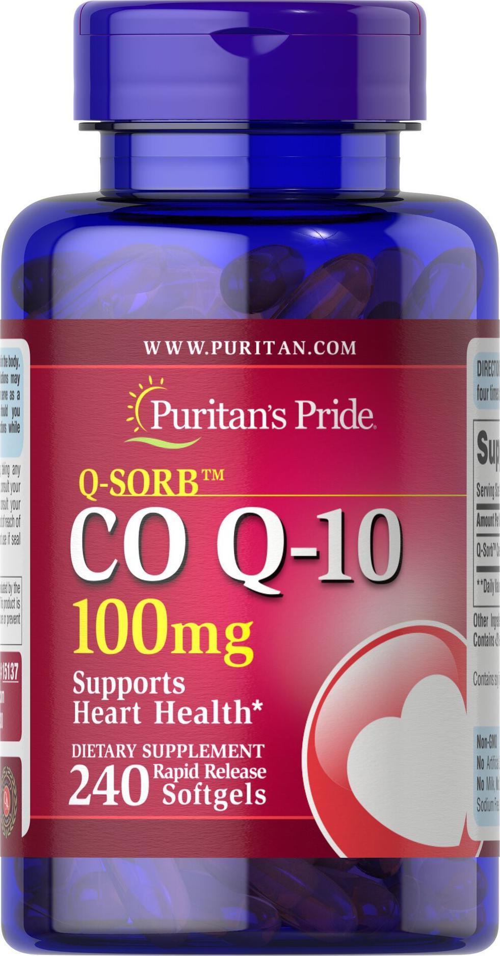 Puritans Pride Puritan's Pride Koenzym Q10 100 mg - 240 kapsułek