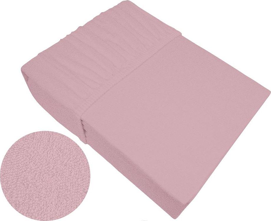 Greno Prześcieradło z gumką Frotex frotte 180x200 pudrowe