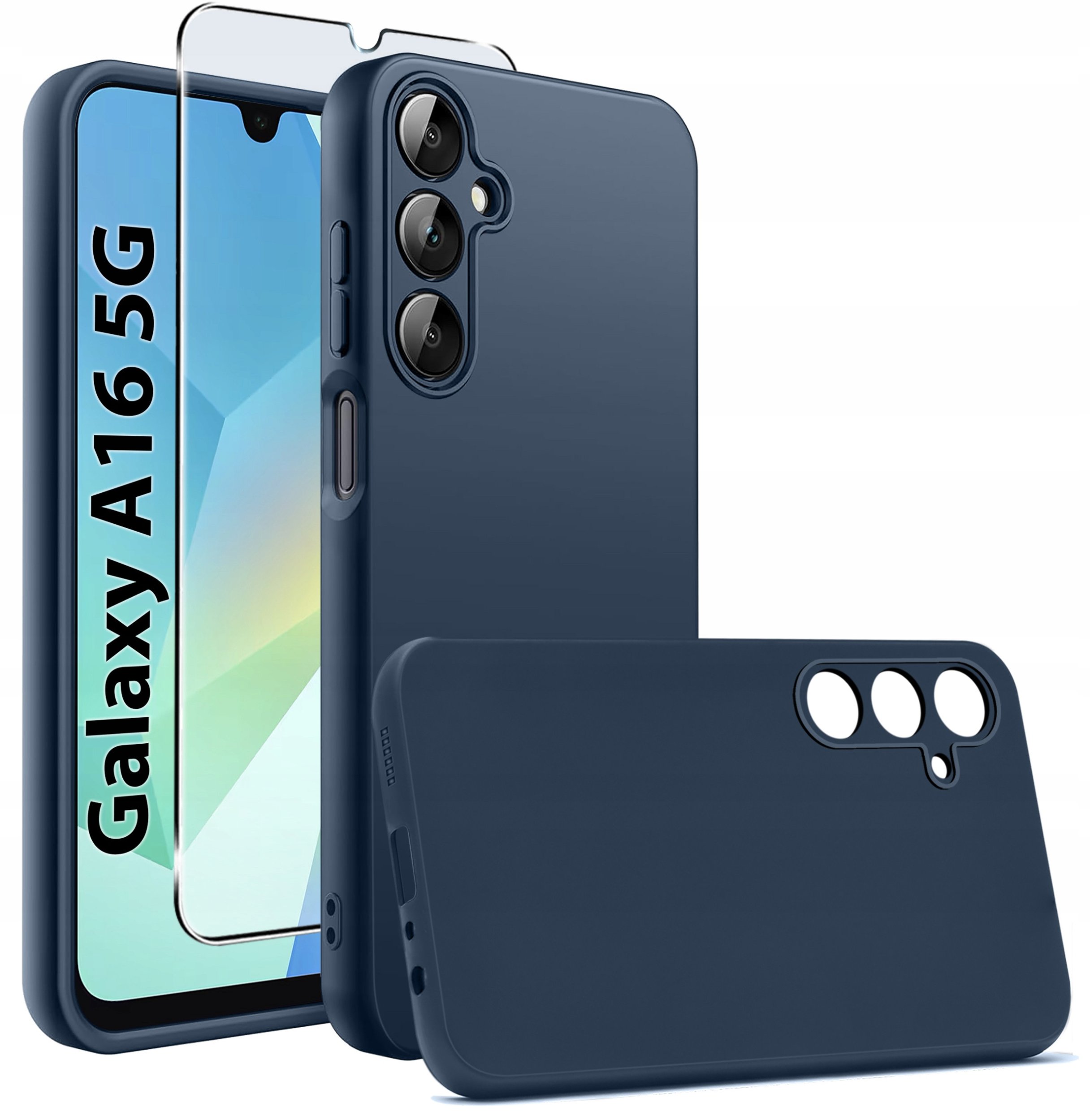 Etui do Samsung Galaxy A16 5G CASE SOFT MATT PLECKI MATOWE + SZKŁO 9H