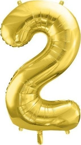 Balon fol.Cyfra 2 72cm j.złoty 33429