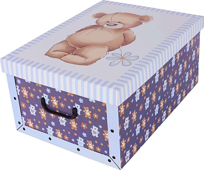 Miss Space Pudełko kartonowe MAXI MISIE-BŁĘKITNE uniwersalny