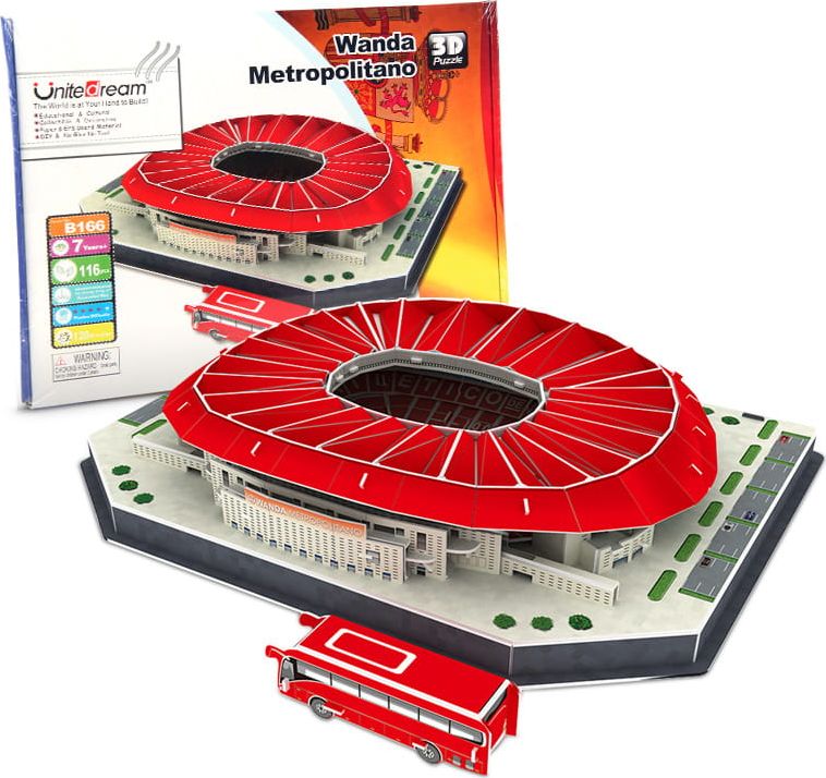 Habarri Stadion piłkarski Atltico Madryt FC - "Wanda Metropolitano" Stadium Puzzle 3D 116 elementów