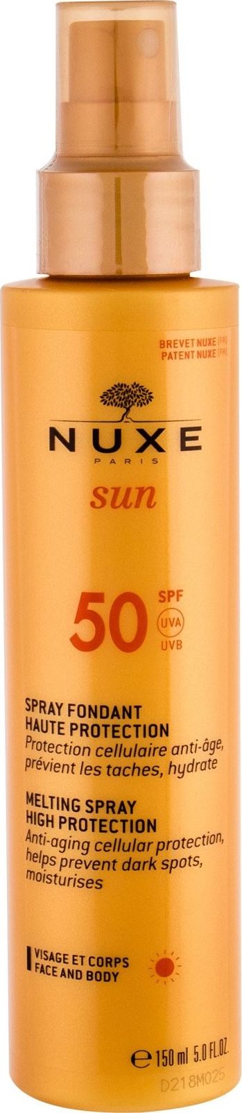 Nuxe NUXE Sun Melting Spray SPF50 Preparat do opalania ciała 150ml