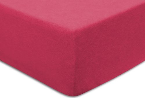 Darymex Prześcieradło frotte z gumką fuksja r. 60x120 cm