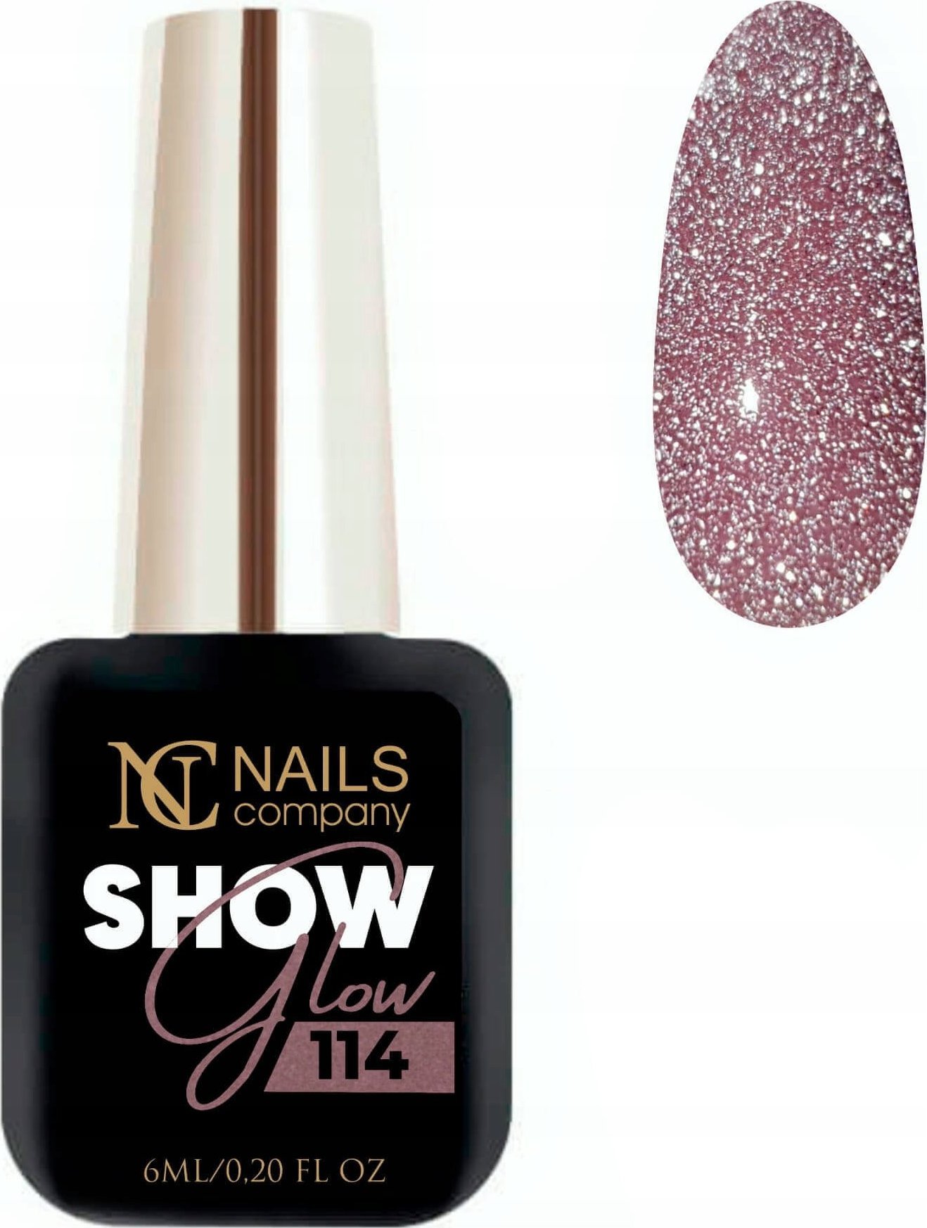 Nails Company Lakier hybrydowy NC Nails Show Glow 114 6ml